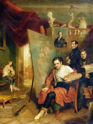 Im Atelier des Malers, 1832